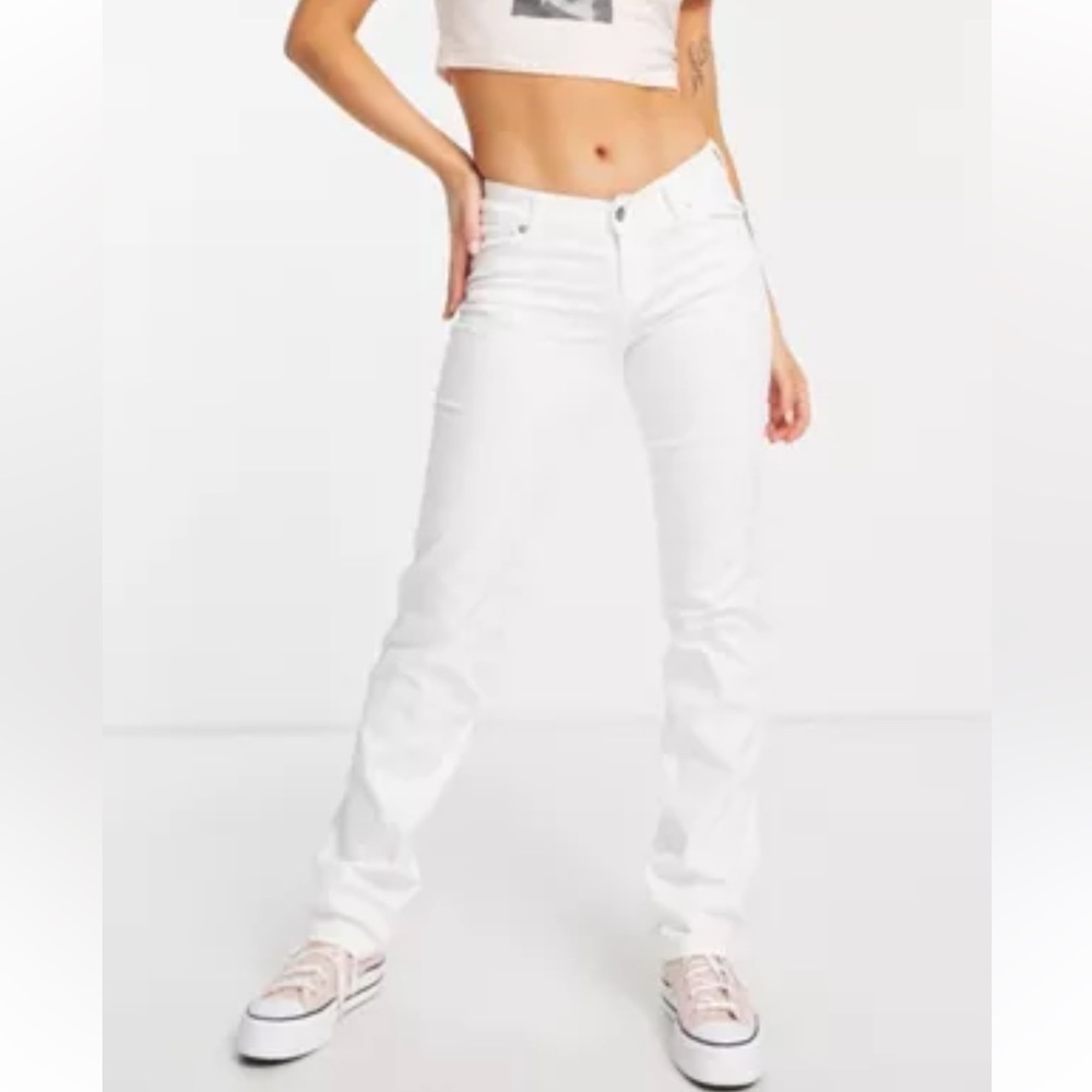 Citizens Of Humanity White High-Rise Straight Jeans